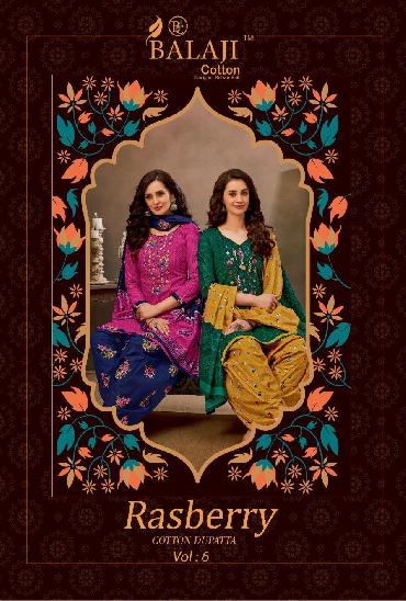 Buy Balaji Rasberry Cotton Dress Material Catalog Online